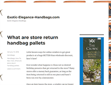 Tablet Screenshot of exotic-elegance-handbags.com